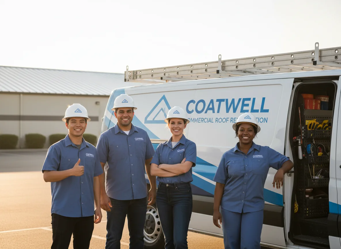 Commercial roof coating company in Pine Lake, GA